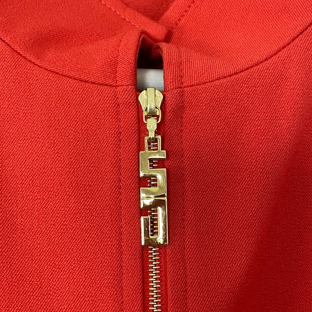 St John Sport Orange Coral Cotton Stretch Zipup Jacket Large 90’s Rare! - Picture 7 of 13